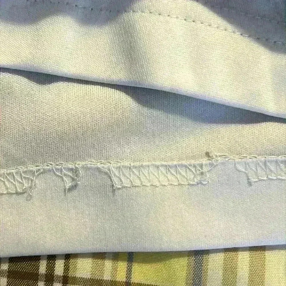 Izod CoolFX Tennis Golf Skirt with under shorts yellow brown plaid size 12 skort - Picture 12 of 13